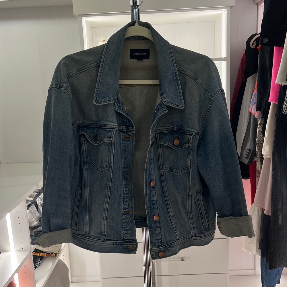 J. Crew Women's Denim Light Wash Blue Jean Jacket